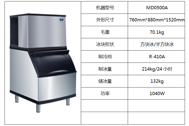 萬利多制冰機MD0500A