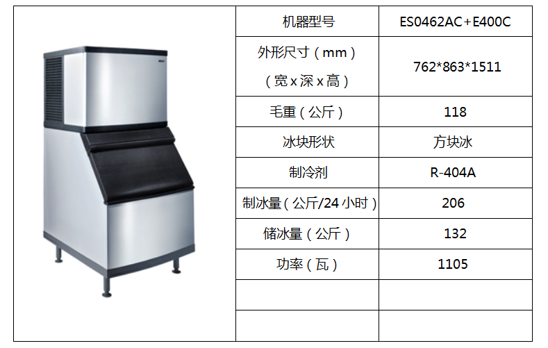 惠致組合式制冰機ES0462AC